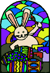 Stained Glass Bunny #1