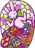 Stained Glass Bunny #2