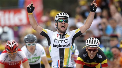Mark Cavendish wins stage 5 - 2011 tour