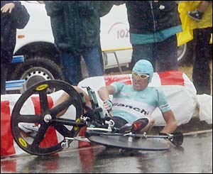 Tour de France Image - Crash