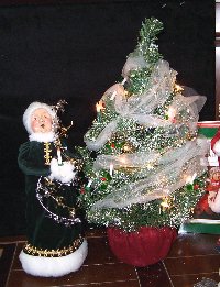 Santa and a Tree
