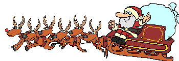 Anim Santa and Reindeer
