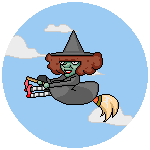 Animated Halloween Witch