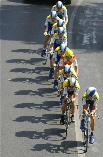 2009 TDF Team ASTANA Stage 4 run